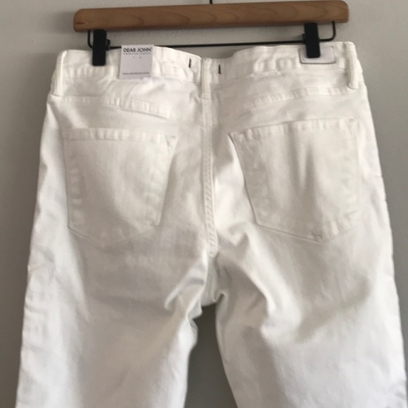 NWT Dear John Gisele High Rise White Skinny 30 - Picture 8 of 14